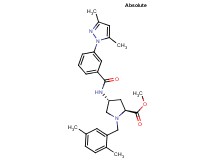 methyl (4R)-1-(2,5-dimethylbenzyl)-4-{[3-(3,5-dimethyl-1H-pyrazol-1-yl)benzoyl]amino}-L-prolinate