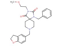 1-benzyl-8-(2,3-dihydro-1-benzofuran-5-ylmethyl)-3-(2-methoxyethyl)-1,3,8-triazaspiro[4.5]decane-2,4-dione