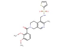 N-{[7-(2,3-dimethoxybenzoyl)-3-methyl-5,6,7,8-tetrahydro-2,7-naphthyridin-4-yl]methyl}-2-thiophenesulfonamide