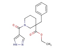 ethyl 3-benzyl-1-(1H-pyrazol-4-ylcarbonyl)-3-piperidinecarboxylate