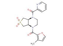 (4aS*,7aR*)-1-(3-methyl-2-furoyl)-4-(2-pyridinylcarbonyl)octahydrothieno[3,4-b]pyrazine 6,6-dioxide