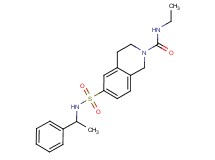 N-ethyl-6-{[(1-phenylethyl)amino]sulfonyl}-3,4-dihydroisoquinoline-2(1H)-carboxamide