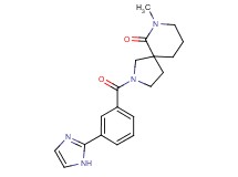 2-[3-(1H-imidazol-2-yl)benzoyl]-7-methyl-2,7-diazaspiro[4.5]decan-6-one