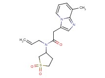 N-allyl-N-(1,1-dioxidotetrahydro-3-thienyl)-2-(8-methylimidazo[1,2-a]pyridin-3-yl)acetamide