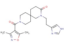9-[(3,5-dimethylisoxazol-4-yl)carbonyl]-2-[2-(1H-imidazol-4-yl)ethyl]-2,9-diazaspiro[5.5]undecan-3-one
