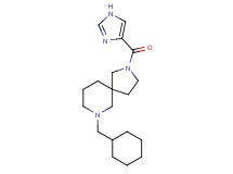 7-(cyclohexylmethyl)-2-(1H-imidazol-4-ylcarbonyl)-2,7-diazaspiro[4.5]decane