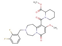 methyl 1-{[3-(2,3-difluorobenzyl)-9-methoxy-7-oxo-1,2,3,4,5,7-hexahydropyrido[1,2-d][1,4]diazepin-10-yl]carbonyl}-2-piperidinecarboxylate