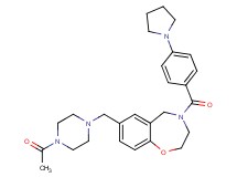 7-[(4-acetyl-1-piperazinyl)methyl]-4-[4-(1-pyrrolidinyl)benzoyl]-2,3,4,5-tetrahydro-1,4-benzoxazepine