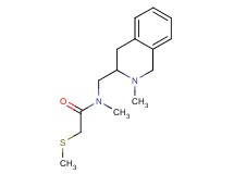 N-methyl-N-[(2-methyl-1,2,3,4-tetrahydro-3-isoquinolinyl)methyl]-2-(methylthio)acetamide