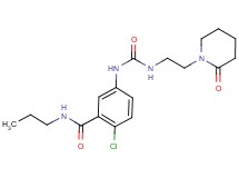 2-chloro-5-[({[2-(2-oxopiperidin-1-yl)ethyl]amino}carbonyl)amino]-N-propylbenzamide