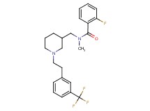 2-fluoro-N-methyl-N-[(1-{2-[3-(trifluoromethyl)phenyl]ethyl}-3-piperidinyl)methyl]benzamide
