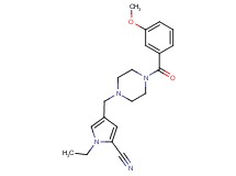 1-ethyl-4-{[4-(3-methoxybenzoyl)-1-piperazinyl]methyl}-1H-pyrrole-2-carbonitrile
