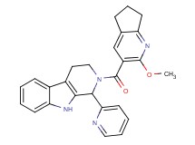 2-[(2-methoxy-6,7-dihydro-5H-cyclopenta[b]pyridin-3-yl)carbonyl]-1-(2-pyridinyl)-2,3,4,9-tetrahydro-1H-beta-carboline