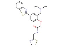 2-{4-(1,3-benzothiazol-2-yl)-2-[(dimethylamino)methyl]phenoxy}-N-(1,3-thiazol-2-ylmethyl)acetamide