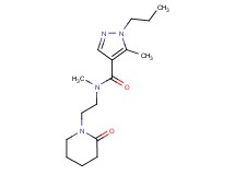 N,5-dimethyl-N-[2-(2-oxo-1-piperidinyl)ethyl]-1-propyl-1H-pyrazole-4-carboxamide