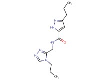 3-propyl-N-[(4-propyl-4H-1,2,4-triazol-3-yl)methyl]-1H-pyrazole-5-carboxamide