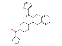 N-methyl-N-{2-phenyl-1-[1-(tetrahydro-3-furanylcarbonyl)-4-piperidinyl]ethyl}-2-thiophenecarboxamide