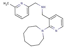 1-[2-(1-azocanyl)-3-pyridinyl]-N-[(6-methyl-2-pyridinyl)methyl]methanamine