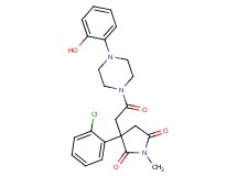 3-(2-chlorophenyl)-3-{2-[4-(2-hydroxyphenyl)-1-piperazinyl]-2-oxoethyl}-1-methyl-2,5-pyrrolidinedione