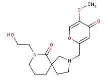 7-(2-hydroxyethyl)-2-[(5-methoxy-4-oxo-4H-pyran-2-yl)methyl]-2,7-diazaspiro[4.5]decan-6-one