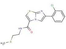 6-(2-chlorophenyl)-N-[2-(methylthio)ethyl]imidazo[2,1-b][1,3]thiazole-3-carboxamide