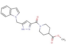 methyl 1-{[5-(1H-indol-1-ylmethyl)-1H-pyrazol-3-yl]carbonyl}-4-piperidinecarboxylate