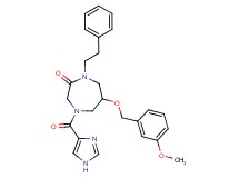 4-(1H-imidazol-4-ylcarbonyl)-6-[(3-methoxybenzyl)oxy]-1-(2-phenylethyl)-1,4-diazepan-2-one