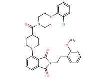 4-(4-{[4-(2-chlorophenyl)-1-piperazinyl]carbonyl}-1-piperidinyl)-2-[2-(2-methoxyphenyl)ethyl]-1H-isoindole-1,3(2H)-dione