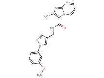 N-{[1-(3-methoxyphenyl)-1H-pyrazol-4-yl]methyl}-2-methylimidazo[1,2-a]pyrimidine-3-carboxamide