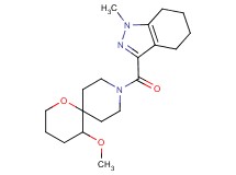 5-methoxy-9-[(1-methyl-4,5,6,7-tetrahydro-1H-indazol-3-yl)carbonyl]-1-oxa-9-azaspiro[5.5]undecane