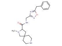 N-[(5-benzyl-1,2,4-oxadiazol-3-yl)methyl]-2-methyl-2,8-diazaspiro[4.5]decane-3-carboxamide dihydrochloride