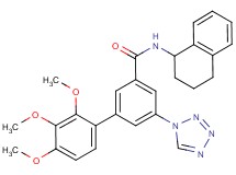 2',3',4'-trimethoxy-N-(1,2,3,4-tetrahydro-1-naphthalenyl)-5-(1H-tetrazol-1-yl)-3-biphenylcarboxamide
