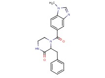 3-benzyl-4-[(1-methyl-1H-benzimidazol-5-yl)carbonyl]piperazin-2-one