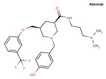(3R,5S)-N-[3-(dimethylamino)propyl]-1-(4-hydroxybenzyl)-5-{[3-(trifluoromethyl)phenoxy]methyl}-3-piperidinecarboxamide