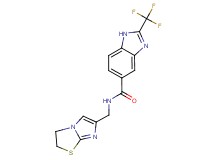 N-(2,3-dihydroimidazo[2,1-b][1,3]thiazol-6-ylmethyl)-2-(trifluoromethyl)-1H-benzimidazole-5-carboxamide