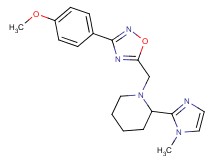 1-{[3-(4-methoxyphenyl)-1,2,4-oxadiazol-5-yl]methyl}-2-(1-methyl-1H-imidazol-2-yl)piperidine