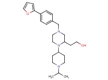 2-[4-[4-(2-furyl)benzyl]-1-(1-isopropyl-4-piperidinyl)-2-piperazinyl]ethanol