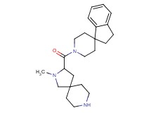 1'-[(2-methyl-2,8-diazaspiro[4.5]dec-3-yl)carbonyl]-2,3-dihydrospiro[indene-1,4'-piperidine] dihydrochloride
