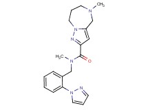 N,5-dimethyl-N-[2-(1H-pyrazol-1-yl)benzyl]-5,6,7,8-tetrahydro-4H-pyrazolo[1,5-a][1,4]diazepine-2-carboxamide