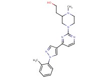2-(1-methyl-4-{4-[1-(2-methylphenyl)-1H-pyrazol-4-yl]-2-pyrimidinyl}-2-piperazinyl)ethanol