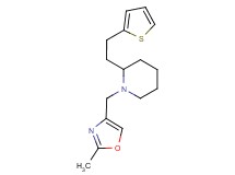 1-[(2-methyl-1,3-oxazol-4-yl)methyl]-2-[2-(2-thienyl)ethyl]piperidine