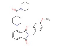 2-(4-methoxybenzyl)-4-[4-(1-piperidinylcarbonyl)-1-piperidinyl]-1H-isoindole-1,3(2H)-dione