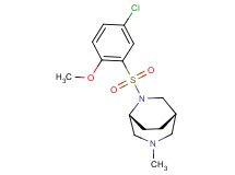 (1S*,5R*)-6-[(5-chloro-2-methoxyphenyl)sulfonyl]-3-methyl-3,6-diazabicyclo[3.2.2]nonane