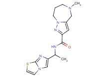 N-(1-imidazo[2,1-b][1,3]thiazol-6-ylethyl)-5-methyl-5,6,7,8-tetrahydro-4H-pyrazolo[1,5-a][1,4]diazepine-2-carboxamide