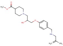methyl 1-[2-hydroxy-3-(4-{[(2-methyl-2-propen-1-yl)amino]methyl}phenoxy)propyl]-4-piperidinecarboxylate