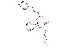 N-[2-(4-chlorophenyl)ethyl]-2-[1-(3-methoxypropyl)-2,5-dioxo-3-phenyl-3-pyrrolidinyl]acetamide