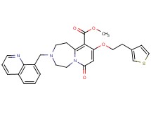 methyl 7-oxo-3-(8-quinolinylmethyl)-9-[2-(3-thienyl)ethoxy]-1,2,3,4,5,7-hexahydropyrido[1,2-d][1,4]diazepine-10-carboxylate