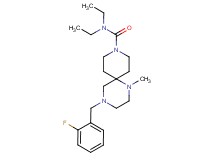 N,N-diethyl-4-(2-fluorobenzyl)-1-methyl-1,4,9-triazaspiro[5.5]undecane-9-carboxamide
