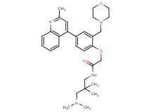 N-[3-(dimethylamino)-2,2-dimethylpropyl]-2-[4-(2-methyl-4-quinolinyl)-2-(4-morpholinylmethyl)phenoxy]acetamide
