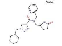 1-(cyclohexylmethyl)-N-{[(2S)-5-oxo-2-pyrrolidinyl]methyl}-N-(2-pyridinylmethyl)-1H-1,2,3-triazole-4-carboxamide